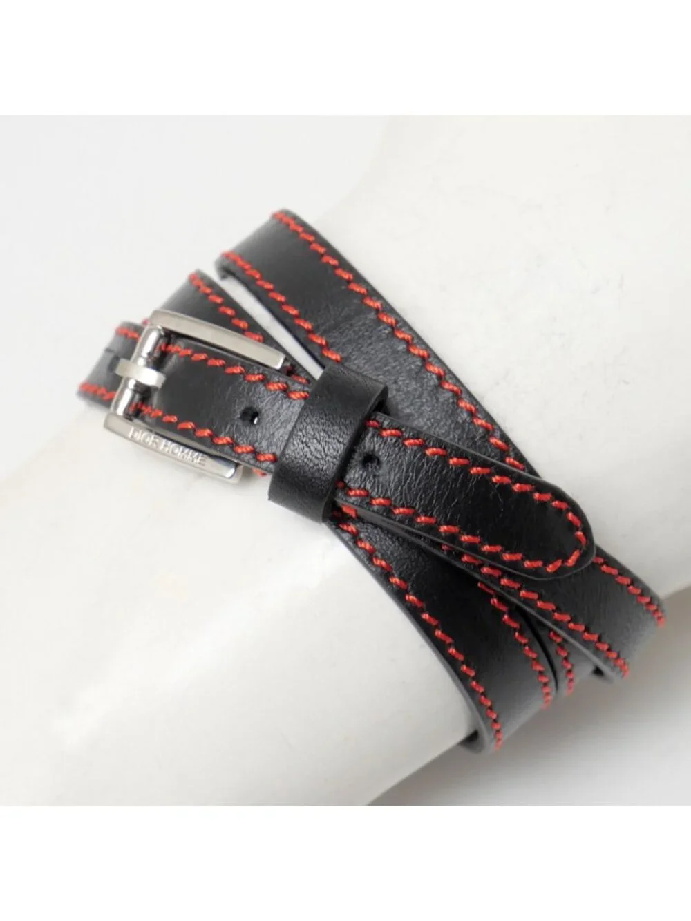 Dior Homme Bracelet Leather Black